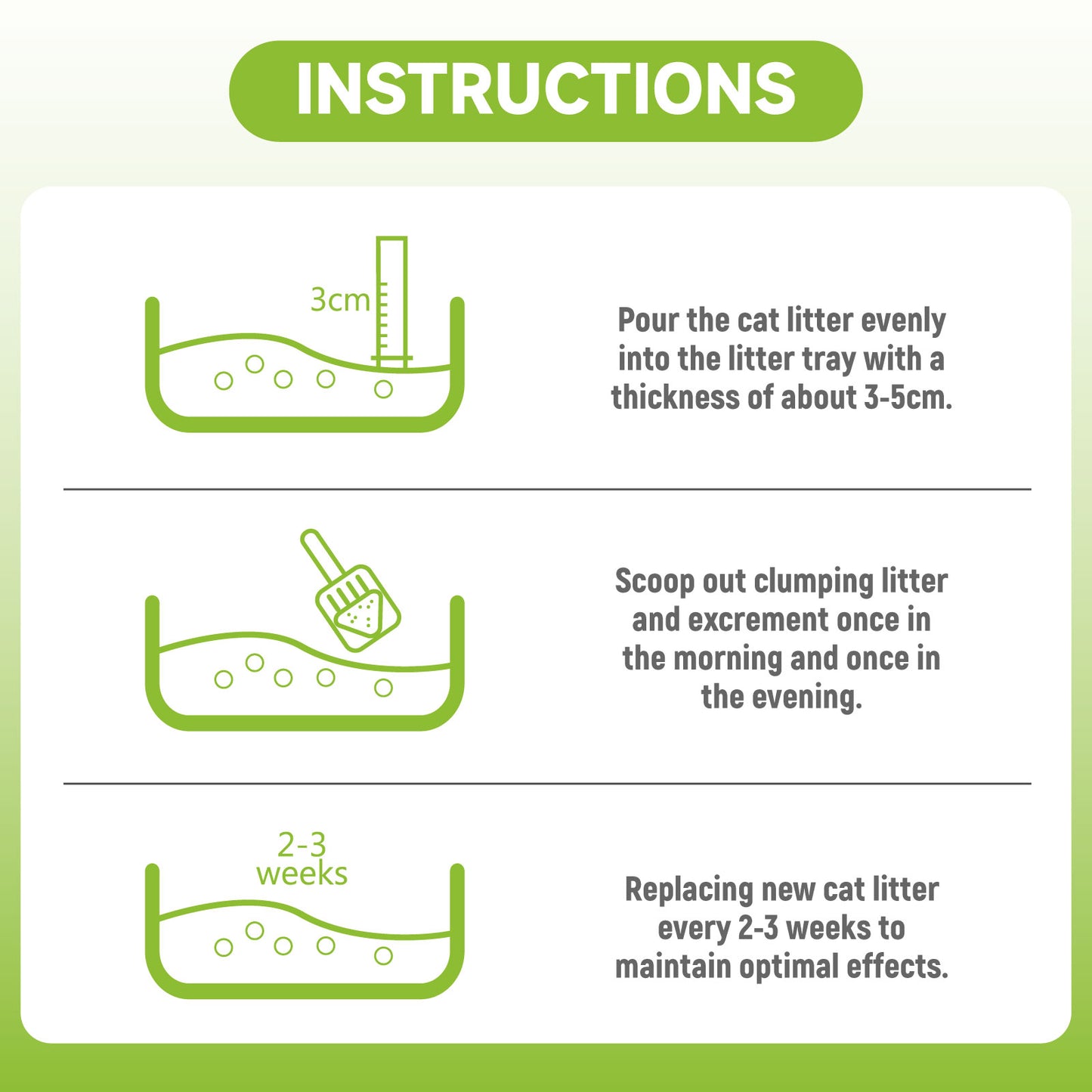 Tofu cat litter + Pearl cat litter