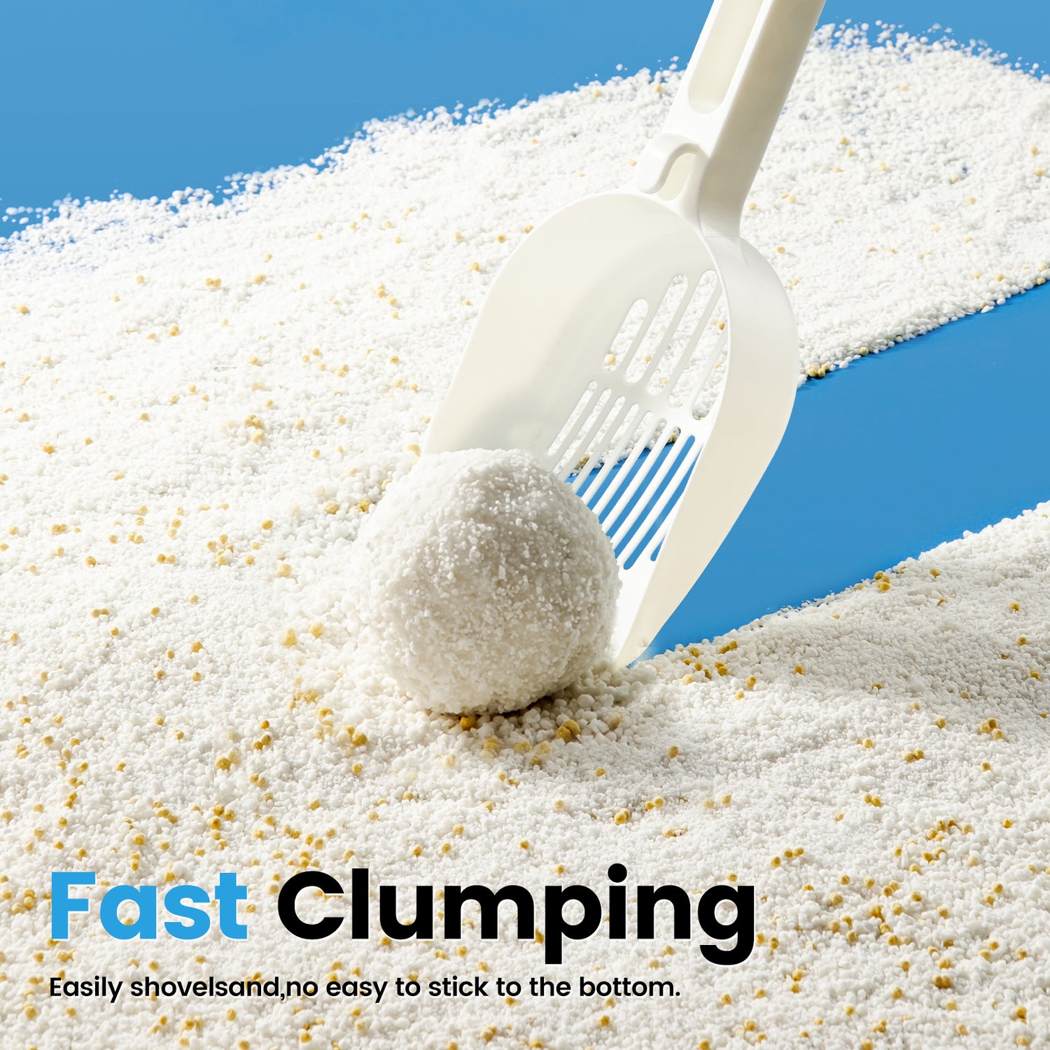 G&Scat litter forming one hardclump when scooped