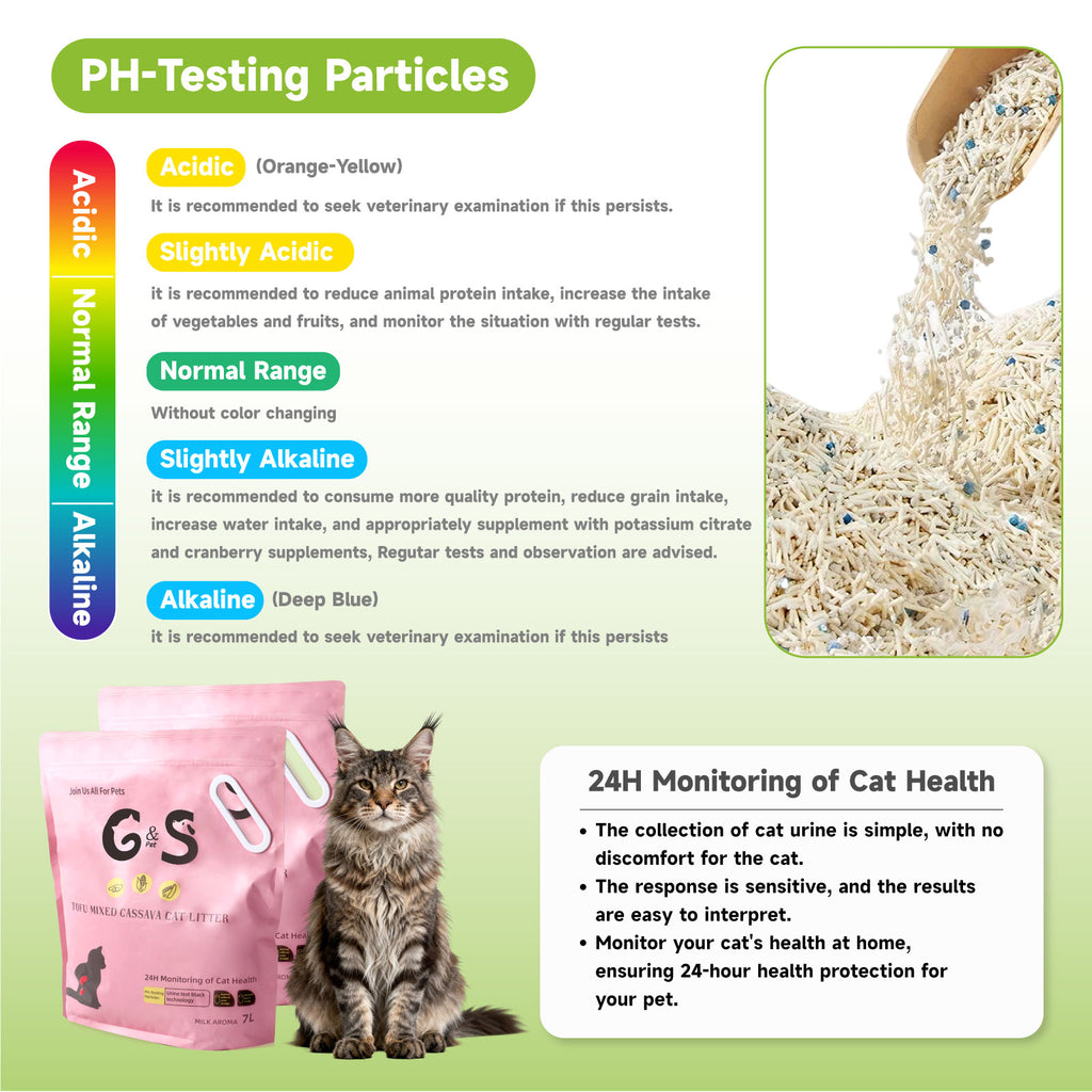 Tofu cat litter + Pearl cat litter