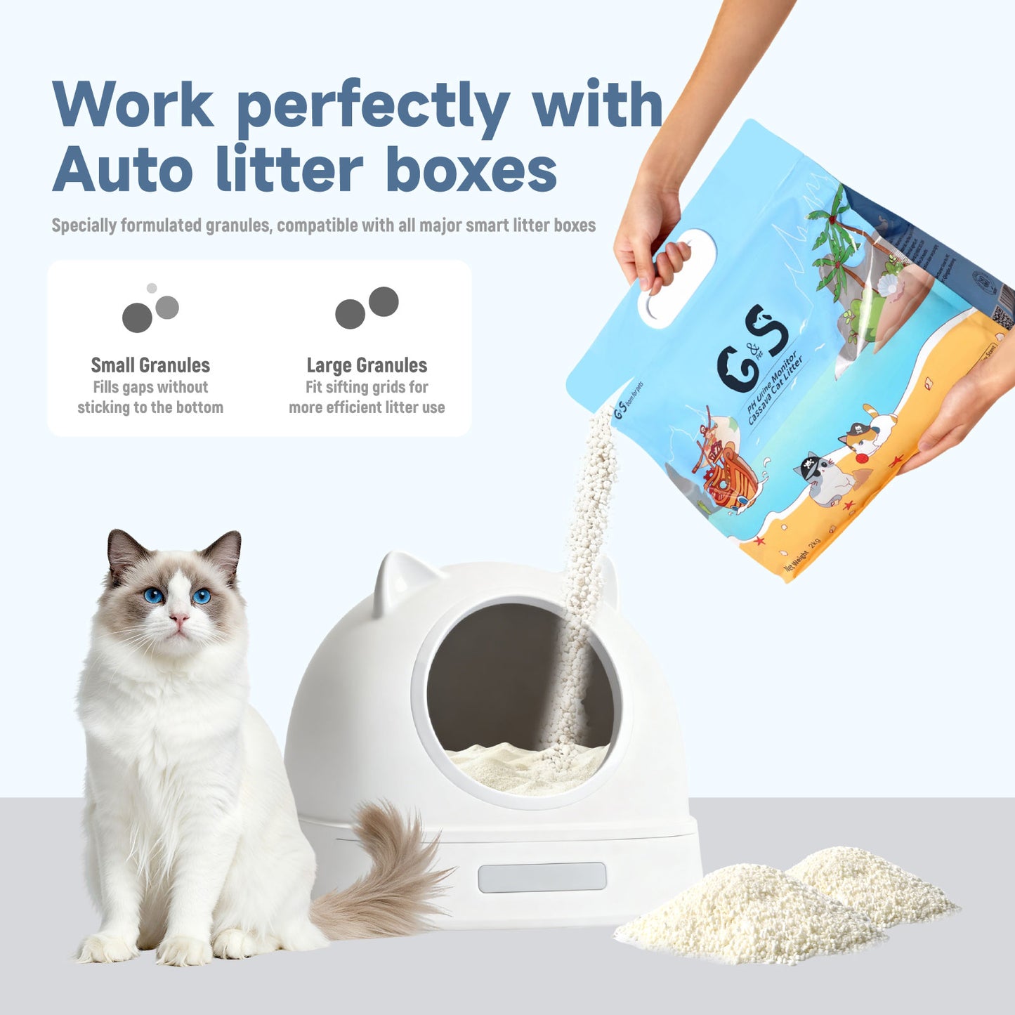 Pearl cat litter