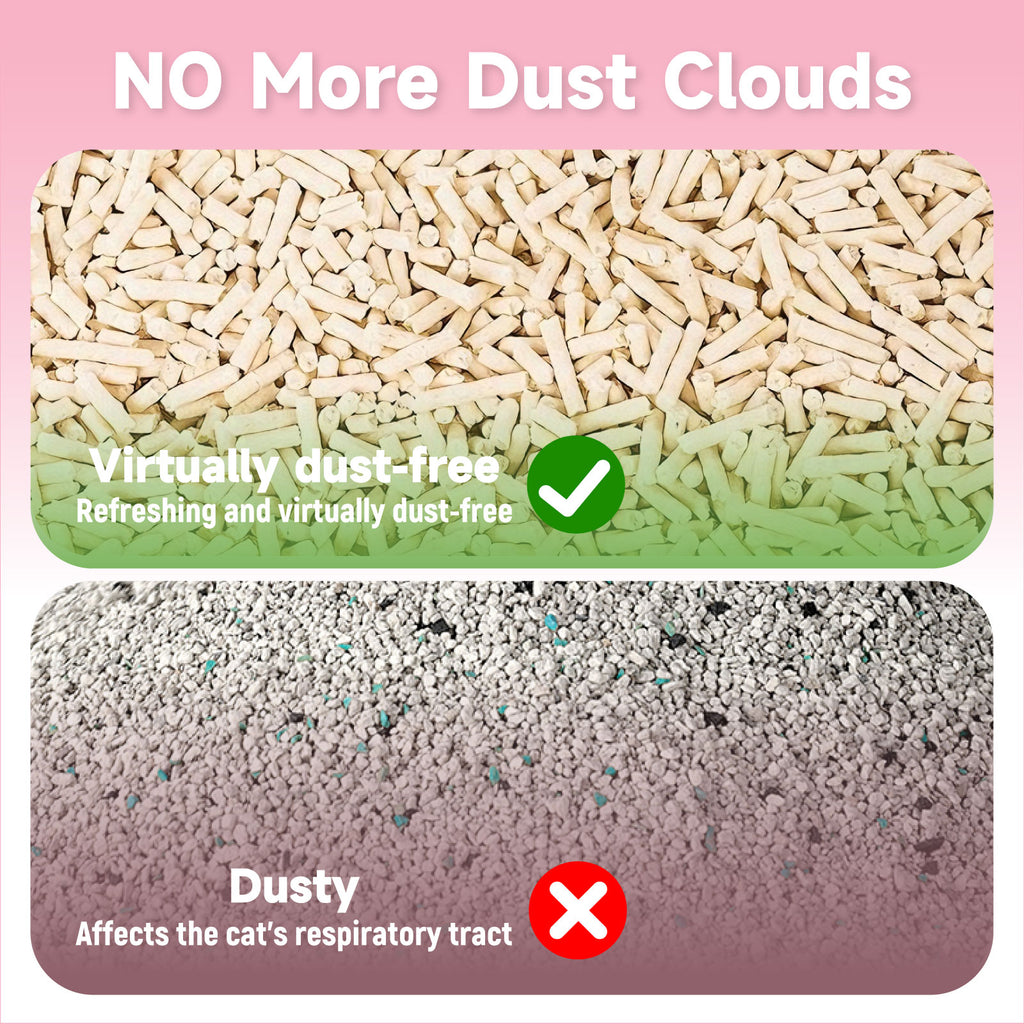 Tofu cat litter + Pearl cat litter